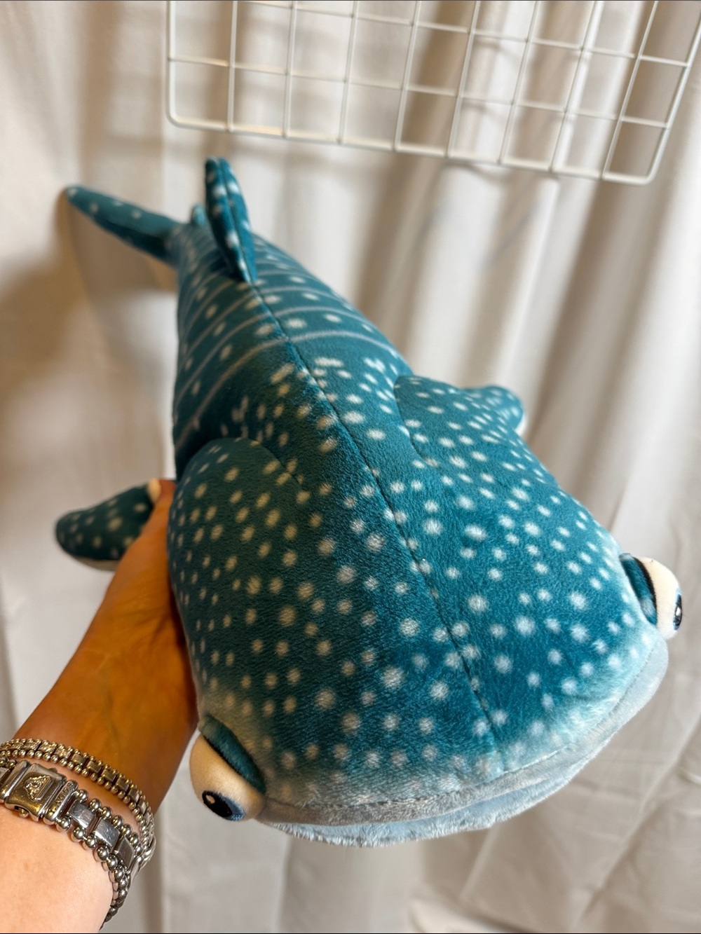 Disney Finding Dory Destiny Whale Shark Plush - Teal with White Spots New